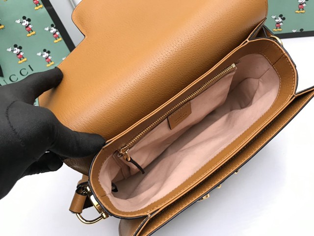 Gucci經典款女包 602204 古馳1955 Horsebit Bag 經典馬銜扣 Gucci爆款女士單肩斜挎包  gqy3472